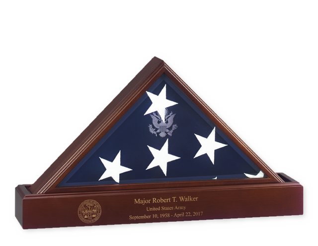 Flags Connections Eternity Flag case Base, Flag And Base Display Case, , The Military Gift Store, Burial Flag Case
