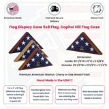 Memorial Flag Case, Burial Flag Boxes comes complete with wall hardware, Memorial Flag Case, Burial Flag Boxes comes with wall hardware, The Military Gift Store, Flag Case, Burial Flag Shadow Case, Flag display