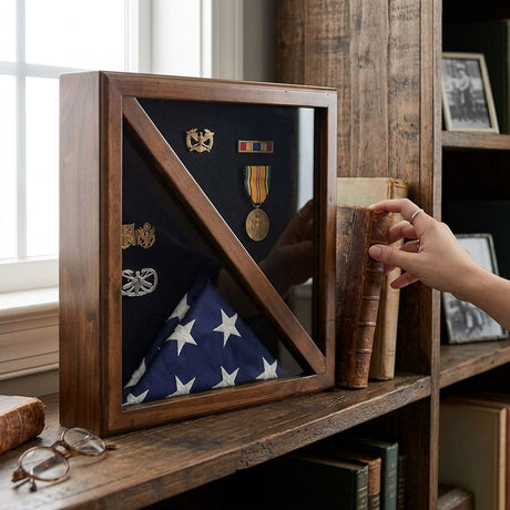 Flag Display Box, Tempered Glass Flag Display Box, Pine Wood Flag Display Box, American Flag Display Box, Flag Display Case, Wooden Flag Display Box, Military Flag Display Box, Memorial Flag Display Box, Veteran Flag Display Box, Flag Display Cabinet, American Flag Keepsake Box, Military Memorial Display, Flag Preservation Case, Veteran Memorial Gift, Patriotic Flag Display, Military Tribute Display, Wooden Display Cabinet, Honor a Veteran's Legacy, Memorial Flag Holder, Military Service Recognition