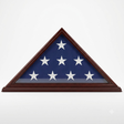 Flag Display Case Frame Stand, Veteran Memorial for 5' X 9.5' Flag - Cherry Finish, Flag Display Case Frame Stand, Veteran Memorial for 5' X 9.5' Flag, The Military Gift Store, Casket Flag display Cases