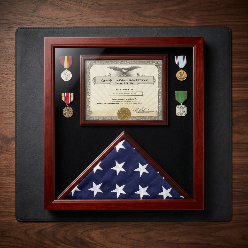 Flag Document Display Case, Flag and Document Display Case, American Flag Document Case, Military Flag Document Display Case, Flag Certificate Display Case, Flag Case with Document Holder, Flag and Certificate Display Case, Veteran Flag Document Case, Memorial Flag Document Display Case, Wooden Flag Document Case, Flag and award display case, Flag and diploma display case, Military document shadow box, Flag keepsake display case, Veteran certificate display frame, American flag document holder