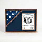 Corner Flag Case for 3' x 5' Flag, Display flag box - Walnut, , The Military Gift Store, American Flag Frames (43)