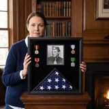 Military Photo Flag and Medal Display Case, Flag Photo and Medal Display Case, Military Shadow Box with Photo Flag and Medals, Flag and Medal Display Case with Photo Frame, Military Display Case for Flag Photo and Medals, Veteran Photo Flag Display Case, Burial Flag Photo and Medal Display Case, Military Memorial Display Case with Photo, Armed Forces Flag Medal and Photo Case, Service Tribute Flag Display with Picture, Buy Military Photo Flag and Medal Display Case, Best Flag Medal and Photo Display Case