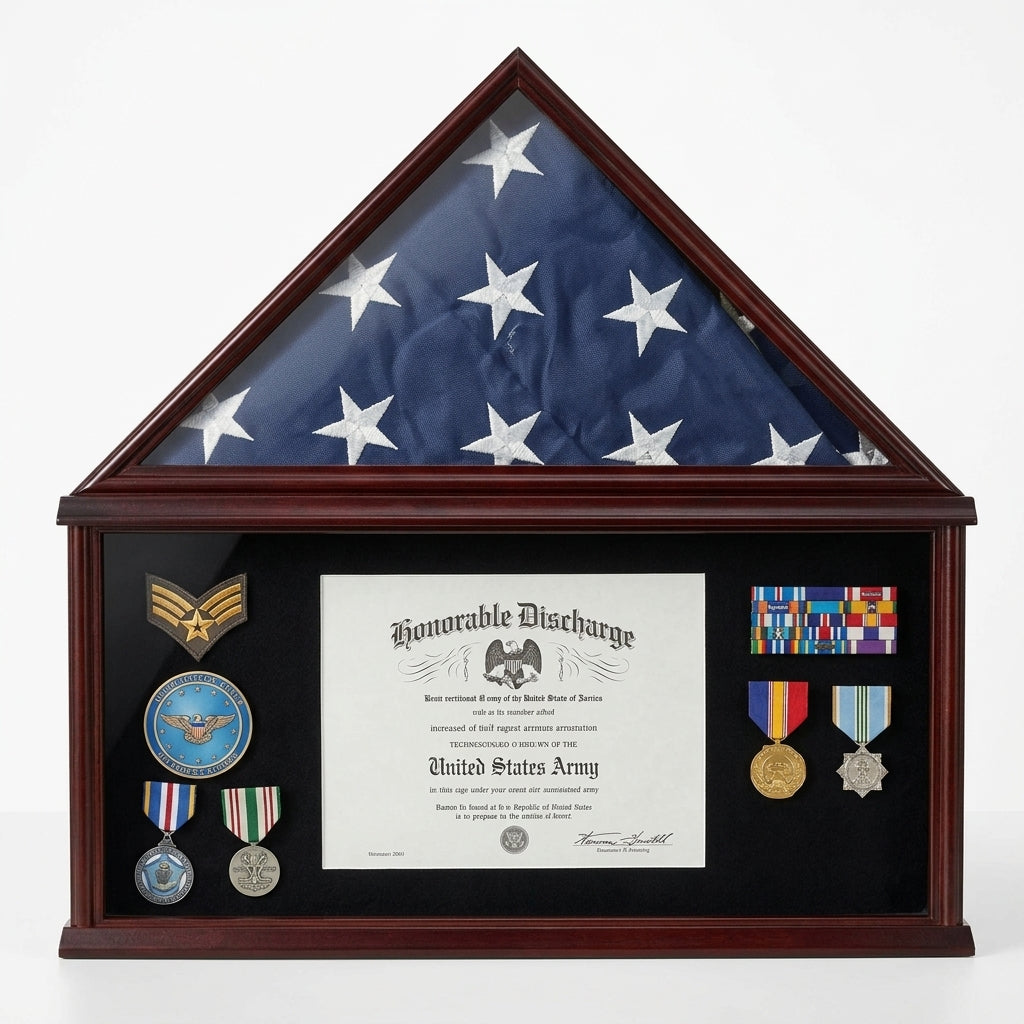 Funeral Flag Display Case, Military Shadow Box, Burial Flag Display Case, American Flag Display Case, Veteran Flag Display Case, Military Memorial Display Case, Funeral Flag Storage Case, Military Keepsake Shadow Box, Veteran Memorial Flag Case, Folded Flag Display Case, Military Funeral Flag Case, Flag and Medal Shadow Box, Military Memorabilia Display Case, Memorial Flag Display Box, Solid Wood Flag Display Case, Military Award Display Case, Veteran Keepsake Display, USA-Made Flag Display Case