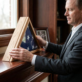 Coast Guard Display Case, Coast Guard Flag Display Case, 5' x 9.5' Flag Display Case, Cherry Flag Display Case, Military Flag Display Case, Burial Flag Display Case, Veteran Flag Display Case, Memorial Flag Display Case, Coast Guard Memorial Display, American Flag Display Case, Cherry Wood Flag Display Case, Military Shadow Box, Funeral Flag Display Case, Wooden Flag Display Case, Patriotic Flag Display Case, American Burial Flag Case, Military Shadow Box, Flag and Medal Display Case