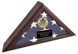 Personalized Army Flag Display Case, Army medallion flag  box American Made  - US Army Retirement Gift, Army Burial Flag Display case, Personalized Army Flag Display Case, Army medallion flag box, The Military Gift Store, Flag Display Case