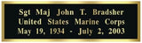 5x9 Burial/Funeral/Veteran Flag Elegant Display Case - Marine Medal - The Military Gift Store