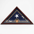 Marine Flag Display Case Box, 5x9 Burial - Funeral - Veteran Elegant Wood Display Case, Marine Flag Display Case Box, 5x9 Burial - Funeral - Veteran Elegant, The Military Gift Store, Triangle flag display