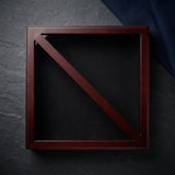 Flag Connections Flag Display Case, Tempered Glass, Pine Wood, Felt Construction – Mahogany Finish, Flag Display Case, Tempered Glass, Pine Wood, Felt Construction, The Military Gift Store, Flag Frames
