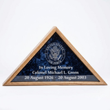 Flag Display Case w/Military Emblem - Includes 3 Lines of Text Personalization Plate - for 5'x9.5', Flag Display Case w/Military Emblem - Includes 3 Lines of Text, The Military Gift Store, American Flag Frames (43)