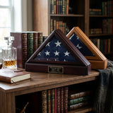 Flag Box, Flag Pedestal Box, Flag Boxes - Cherry or Oak Material., , The Military Gift Store, Flag And Pedestal Display Cases