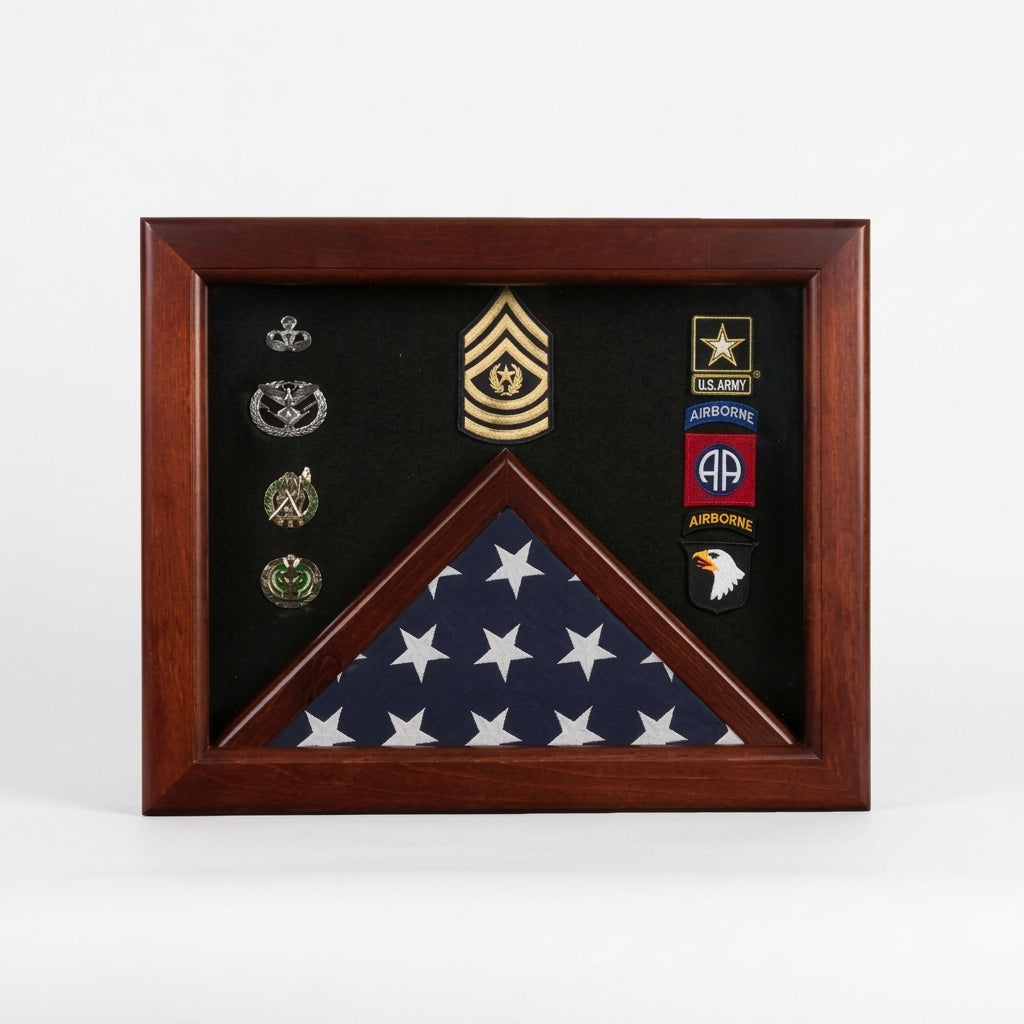 Military Flag Medal Display Case, Flag and Medal Display Case, Military Flag and Medal Case, Flag Medal Shadow Box, Military Display Case for Flag and Medals, Veteran Flag Medal Display Case, Burial Flag and Medal Display Case, Military Memorial Flag Case with Medals, Armed Forces Flag and Medal Display, Service Flag Medal Display Box, Wooden Flag Medal Display Case, Glass Front Military Display Case, Solid Wood Flag and Medal Shadow Box, Premium Military Display Case
Handcrafted Flag Medal Case