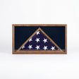 Large Military Flag and Medal Display Case - Shadow Box - Fit 3" x 5" Flag., Large Military Flag and Medal Display Case, The Military Gift Store, Rectangular Flag case