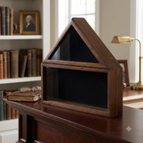 Military Shadow Box, Solid Wood with Tempered Glass Front – Cherry Finish, Military Shadow Box, Solid Wood with Tempered Glass Front, The Military Gift Store, Mountain flag case