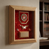 Deluxe Awards Display Case Tribute To Soldiers - Walnut, , The Military Gift Store, Air Force flag display cases, Air force Retirement Shadow Boxes (61)