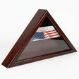 Cherry Wood Triangle Flag Display Case, 3x5 Flag Display Case, 3' x 5' Flag Display Case, Triangle Flag Display Case, American Flag Display Case, Cherry Flag Display Case, Wooden Flag Display Case, Military Flag Display Case, Veteran Flag Display Case, Memorial Flag Display Case, Folded Flag Display Case, USA Flag Display Case, Flag Shadow Box, Flag Display Cabinet, Patriotic Flag Display Case, Veteran Memorial Gift, Military Retirement Gift, Army Flag Display Case, Navy Flag Display Case