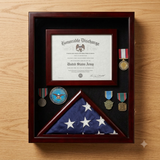 Military Shadow Box 3'X5' Flag Display Case, with Certificate Frame, Military Shadow Box 3'X5' Flag Display Case, with Certificate Frame, The Military Gift Store, Awards Display Cases, Awards Display Frames (62)