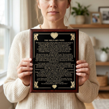 Military Wife Engraved Plate Plaque, , The Military Gift Store, Air Force flag display cases, Air force Retirement Shadow Boxes (61)
