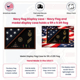 Navy flag display case, Navy flag and medal display case, Military flag display case Navy, 5x9.5 Navy burial flag case, Navy retirement flag case, Navy memorial flag display case, Navy medals and flag shadow box, Large Navy flag display case, Navy veteran flag case, Navy ceremonial flag case, Navy service flag and medal display, Wooden Navy flag display box, Navy heirloom flag case, Navy tribute flag display case, Navy honor guard flag case