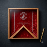 Semper fi Flag Display Case, Semper fidelis flag display cases, , The Military Gift Store, Burial Flag Cases