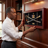 Navy Sword Display Case, Naval Sword Display Case, US Navy Sword Display Case, Navy Officer Sword Display, Navy Ceremonial Sword Case, Military Sword Display Case Navy, Navy Sword Shadow Box, Navy Keepsake Display Case, Navy Retirement Sword Display, Navy Presentation Sword Case, US Navy Veteran Sword Display, Naval Officer Sword Shadow Box, Navy Retirement Keepsake Case, Military Naval Sword Frame, Navy Service Sword Display, Veteran Navy Memorabilia Display, Navy Award and Sword Display Case