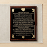Military Wife Engraved Plate Plaque, , The Military Gift Store, Air Force flag display cases, Air force Retirement Shadow Boxes (61)