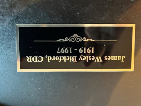 Large Name Plate - 3”tall x 6“wide, , The Military Gift Store, Laser Engraved Name Plates