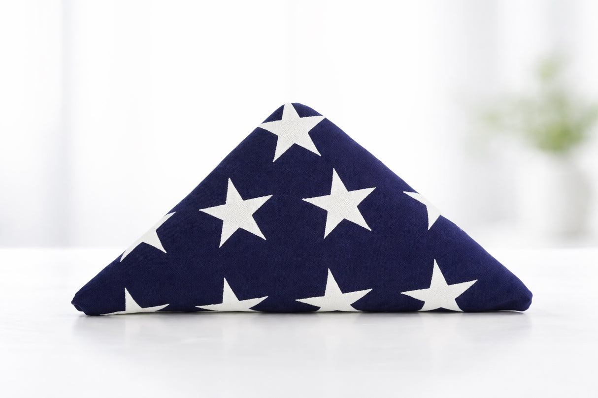 Pre Folded American Flag, Pre Folded USA Flag, Pre Folded 3x5 American Flag, 3x5 Folded American Flag, Folded American Flag for Display Case, Pre Folded Flag for Triangle Display Case, Folded USA Flag for Flag Case, American Flag Pre Folded for Veterans Case, Buy Pre Folded American Flag 3x5, Pre Folded USA Flag for Sale, Folded American Flag for Display Case, Premium Pre Folded American Flag, Military Style Folded American Flag