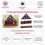 Presidential Pedestal Flag Medal Display, Presidential Pedestal Urn Flag