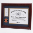 U.S. Marine Corps Medallion Certificate and Medal Frame, , The Military Gift Store, Air Force flag display cases, Air force Retirement Shadow Boxes (61)
