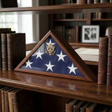 American Flag Display Case, Burial Display case for 5’ x 9 ½’ flag, American Flag Display Case, Burial Display case for flag, The Military Gift Store, Flag And Pedestal Display Cases
