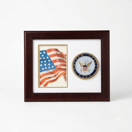 United States Navy Vertical Picture Frame by Flags Connections, , The Military Gift Store, Awards Display Cases, Awards Display Frames (62)