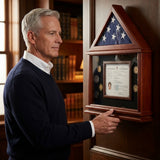 Certificate Holder for 5x9 Flag, 5x9 Flag Certificate Holder, Flag and Certificate Display Case, 5' x 9' Flag Display Case, 5' x 9.5' Flag and Certificate Case, Military Flag Certificate Display, American Flag Certificate Holder, Veteran Flag Display Case, Burial Flag Certificate Case, Memorial Flag and Certificate Display, Military Certificate Display Case, Flag Document Display Case, Flag Presentation Case, Military Shadow Box, Wooden Flag Display Case, American Flag Frame, Flag and Medal Display Case