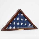 Flag Display Case Veterans with Personalized Brass Plaque, , The Military Gift Store, Flag Display Case