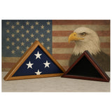 Heritage Flag Display Case for 5ft x 9.5ft Flag, solid wood flag, , The Military Gift Store, Burial Flag display cases