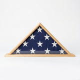 coffin flag case, burial flag display case, American flag coffin case, military coffin flag case, flag case for burial flag, veteran flag display case, solid wood coffin flag case, glass front burial flag display case, wall mount coffin flag case, tabletop flag display case for burial flag, handcrafted wooden flag case, hinged lid coffin flag case