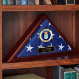 Custom Flag Case Air Force Retirement Gift - Made in USA, , The Military Gift Store, Burial Flag display cases