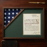 Shadow box for American flag, Fit for 3x5 flag, , The Military Gift Store, Shadow box for american flag