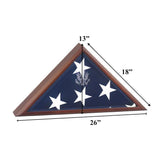 Extra Large American Burial Flag Case, Extra Large Vice Presidential Flag Case, Extra Large American Burial Flag Case, Large Presidential Flag Case, The Military Gift Store, 5' X 9' Flag Case