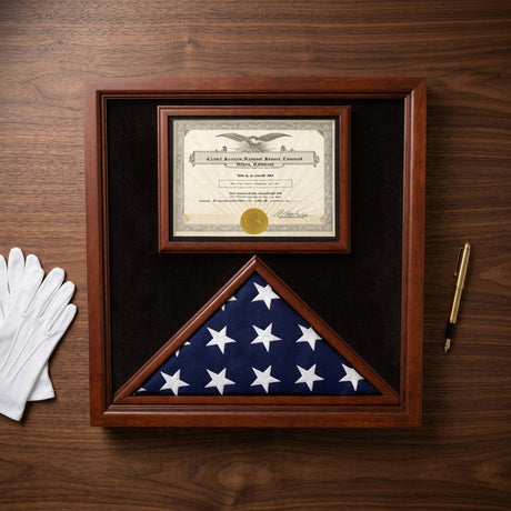 Award and flag display case - wall mounting, , The Military Gift Store, American Flag Frames (43)