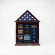Flag Case, Flag and Badge display cases - Walnut Material, 3' x 5' flag, Flag Case, Flag and Badge display cases - Walnut Material, The Military Gift Store, Flag Cases (75)