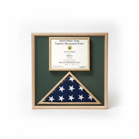 flag and certificate display case, flag display case with certificate holder, flag and document display frame, military flag and certificate case, flag shadow box with certificate, solid wood flag and certificate display case, glass front flag display case with document holder, flag shadow box with certificate compartment, large flag display case with certificate frame, durable military flag and document display case
