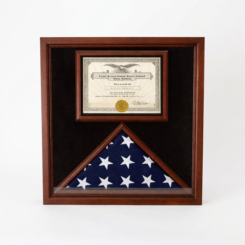 Award and flag display case - wall mounting, , The Military Gift Store, American Flag Frames (43)