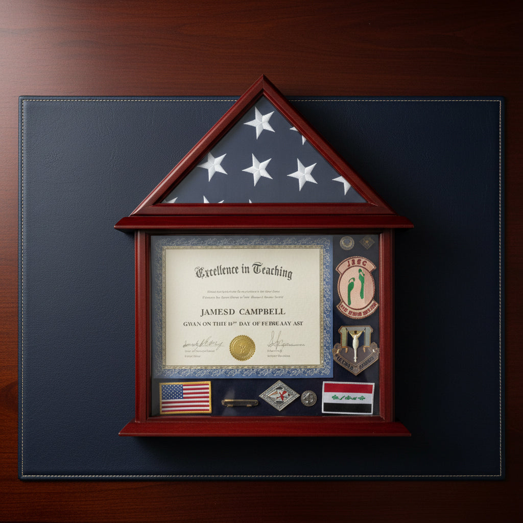 3x5 flag display case with certificate holder, flag display case with document holder 3x5, American flag display case with certificate frame, military flag case with certificate holder, 3x5 flag and document display case, veteran flag display case with certificate, 3x5 flag case with certificate and photo display, solid wood flag display case with document holder, cherry finish 3x5 flag and certificate display case, flag case with glass front and document frame, multi-purpose flag display case