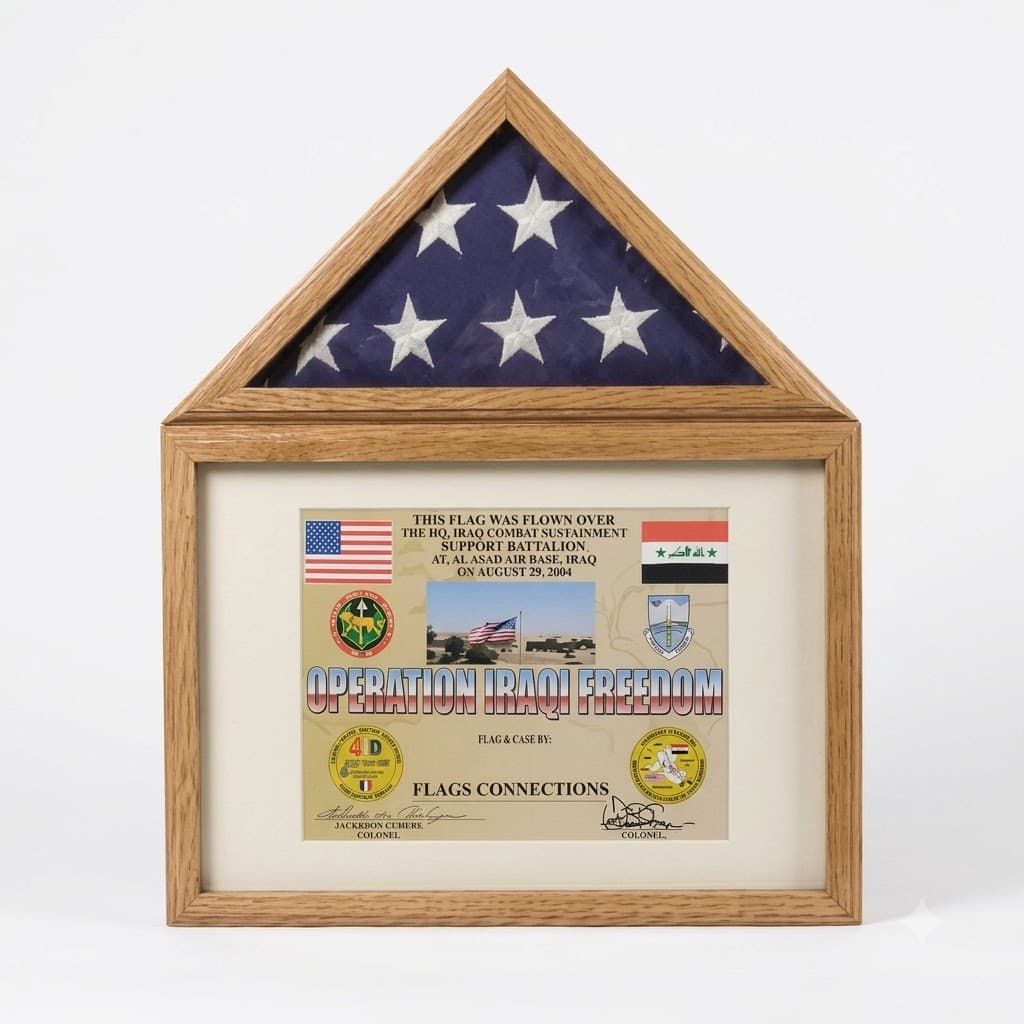 Flag display case - Flag shadow box, flag and medals Case, , The Military Gift Store, American Flag Frames (43)