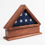 flag display case with pedestal, pedestal flag display case, 3x5 flag display case, wooden flag display case with stand, flag case with base, glass front flag display case with pedestal base, handcrafted wooden flag case with stand, freestanding flag display case with pedestal, triangular folded flag case with base, premium wood flag display case with pedestal stand