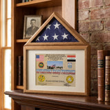 Flag display case - Flag shadow box, flag and medals Case, , The Military Gift Store, American Flag Frames (43)