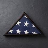 US made flag case 3x5, American made flag display case, flag case for 3x5 American flag, USA flag display case wood, 3x5 flag case made in USA, solid wood USA made flag case, glass front American made flag case, wall mount flag case 3x5 USA made, tabletop flag display case made in USA, handcrafted wooden flag case USA, triangular flag display case 3x5