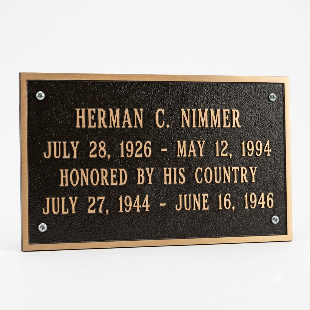 Large Name Plate - Engraved name plates, , The Military Gift Store, Laser Engraved Name Plates