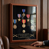 Medal Case - Wood shadow box, Shadow box to show all of your med, , The Military Gift Store, Medal Display Case